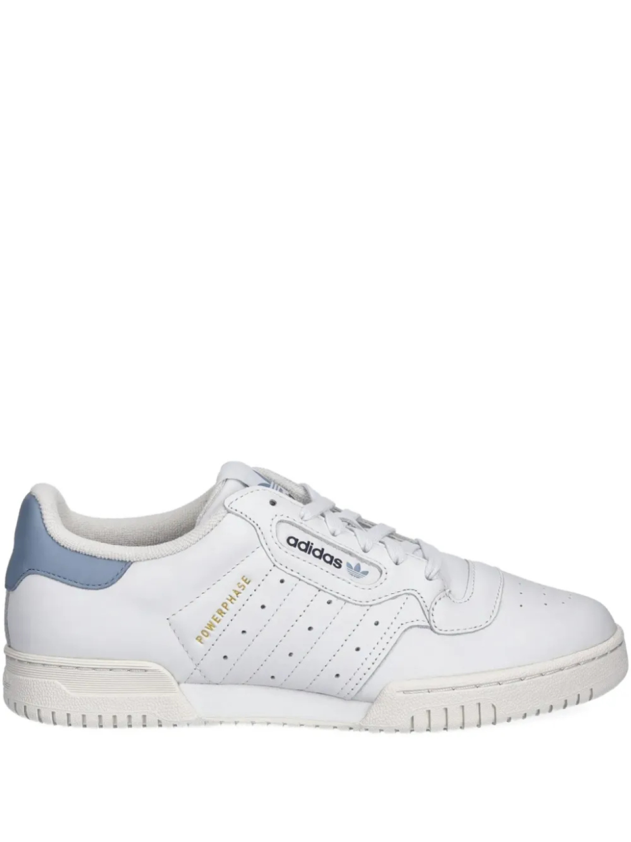 

Низкие кроссовки Adidas Powerphase с кожаными вставками, белый