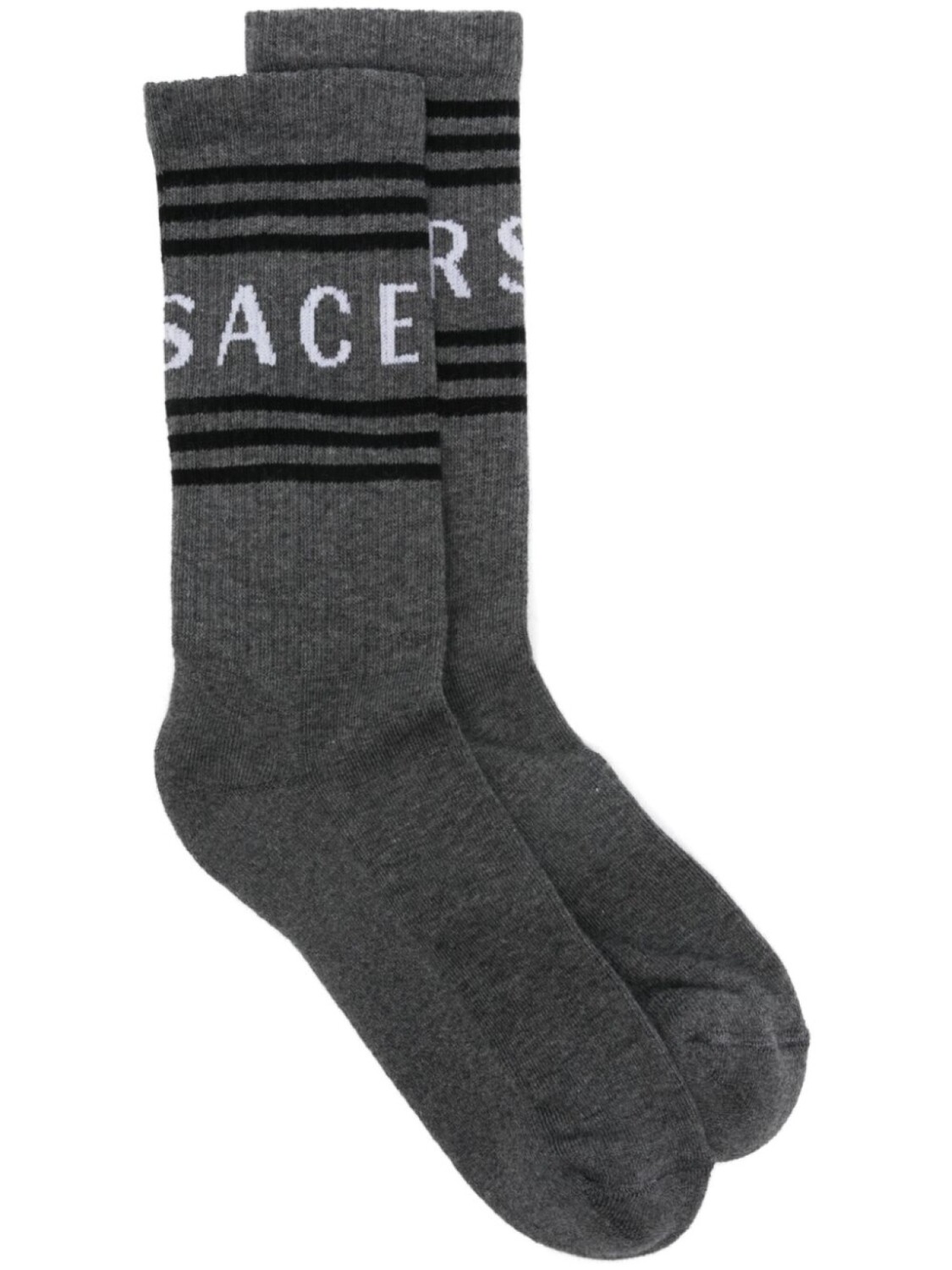 

Versace носки с логотипом, серый