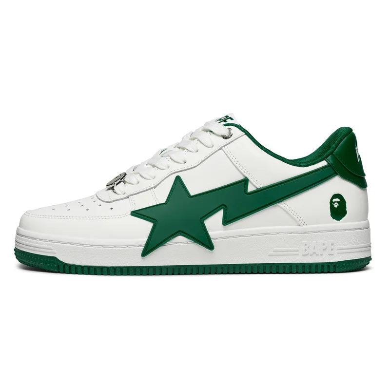 STAOS низкие кроссовки для скейтбординга мужские A BATHING APE, White Brown WHN — фото 4