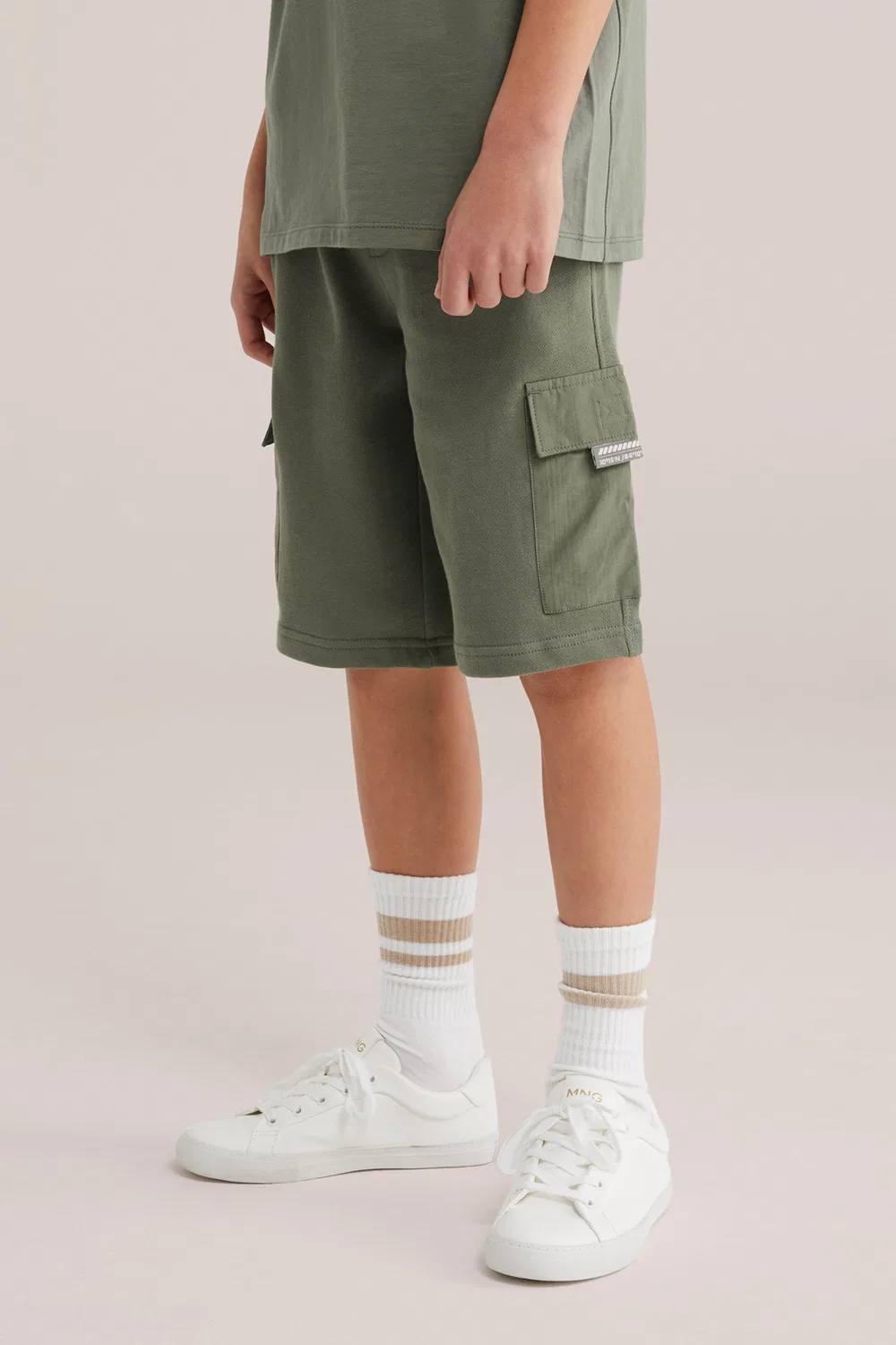 Обычные брюки We Fashion, Khaki — фото 3