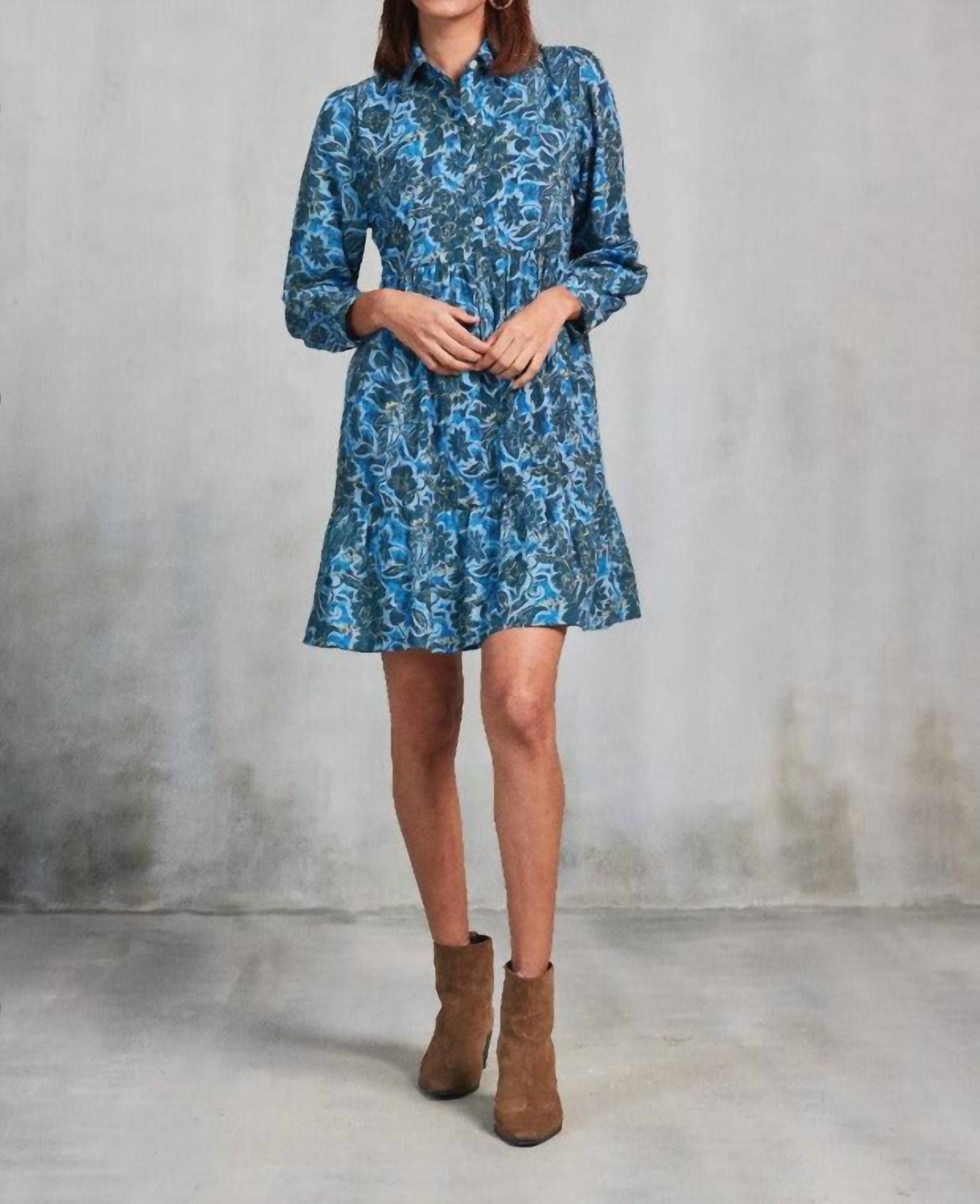 

Короткое платье Romy в цвете Vayu Blue Ro's Garden