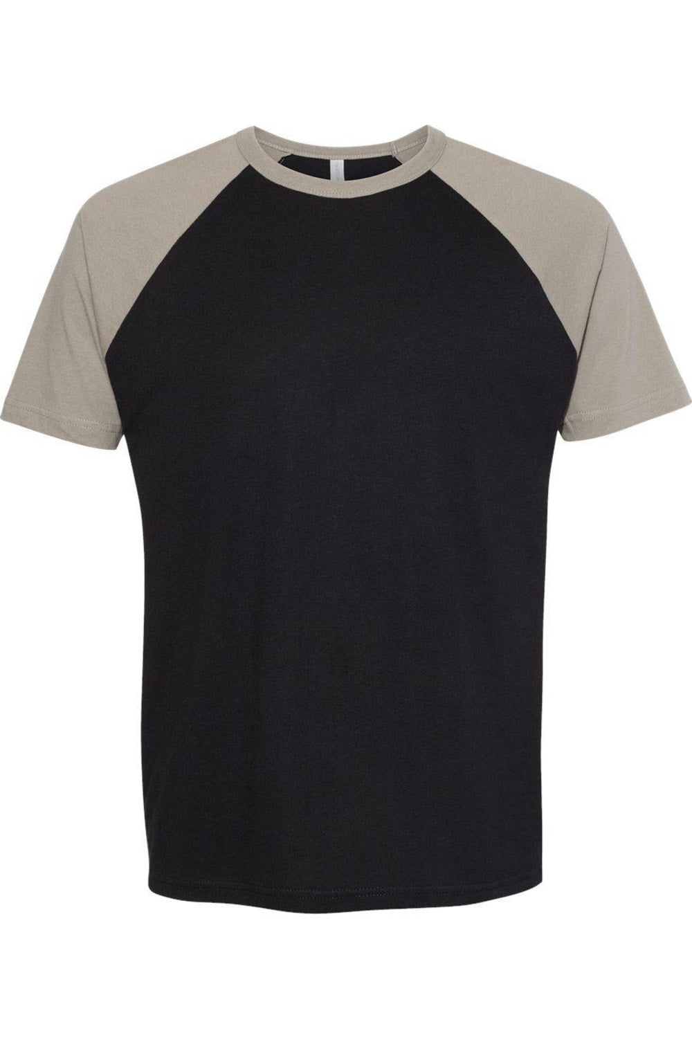 

Футболка унисекс из хлопка Next Level с рукавами реглан, цвет warm grey/ black