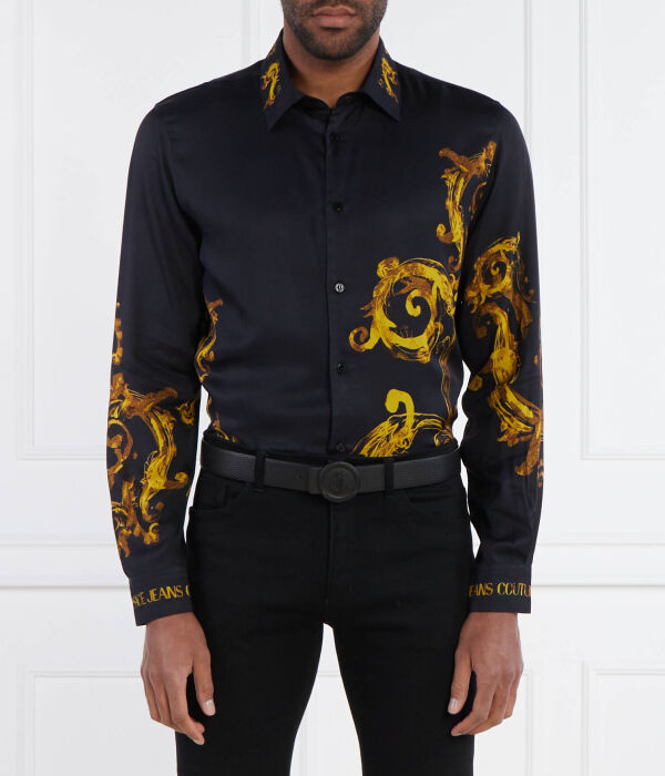 

Рубашка Regular fit Versace Jeans Couture, черный