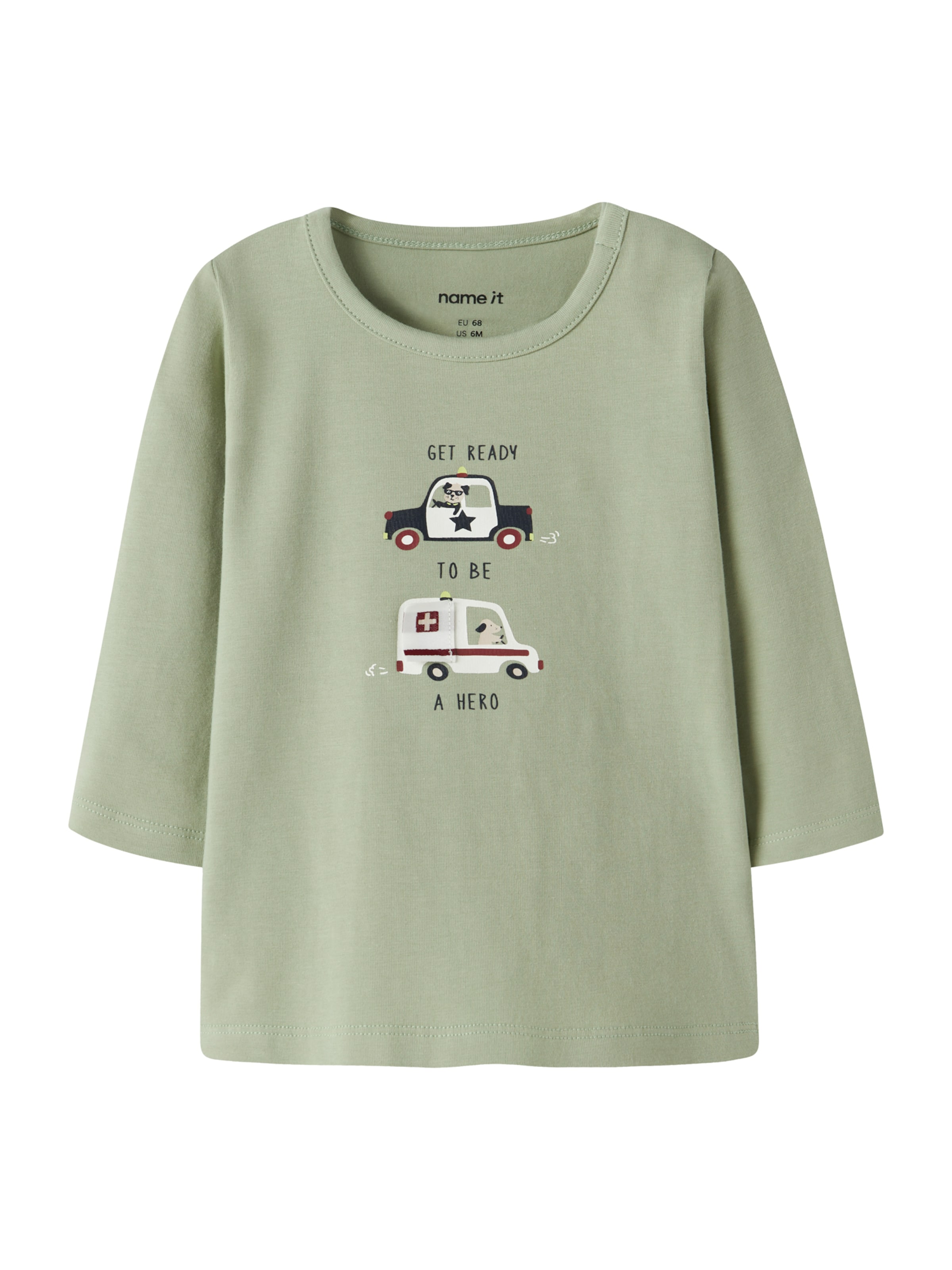 

NAME IT Лонгслив 'NBMTINUS' в пастельно-зеленом цвете