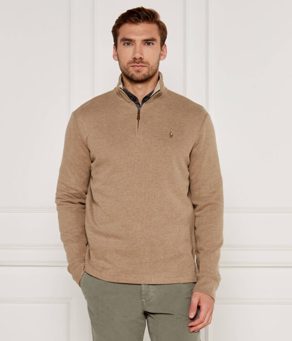

Толстовка мужская Polo Ralph Lauren с воротником на молнии, бежевый