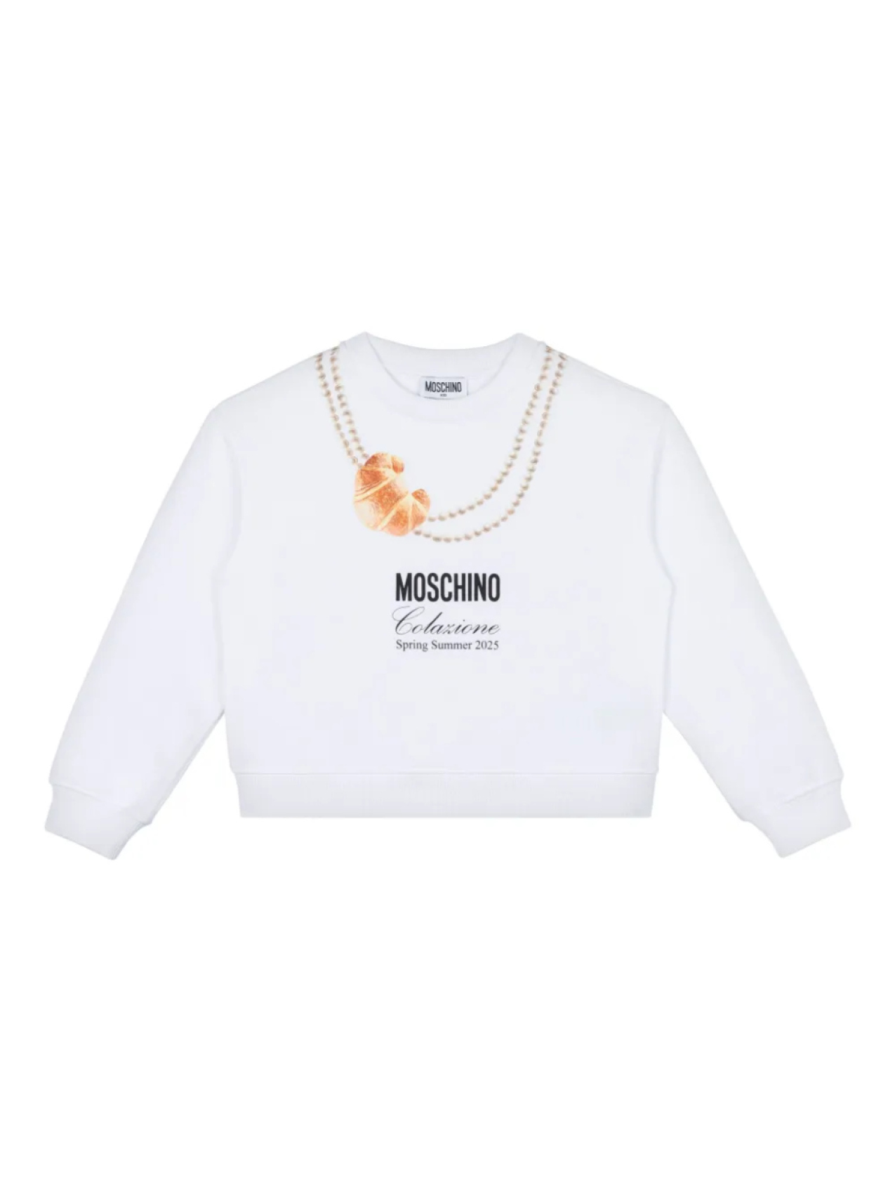 

Moschino Kids толстовка с принтом, белый