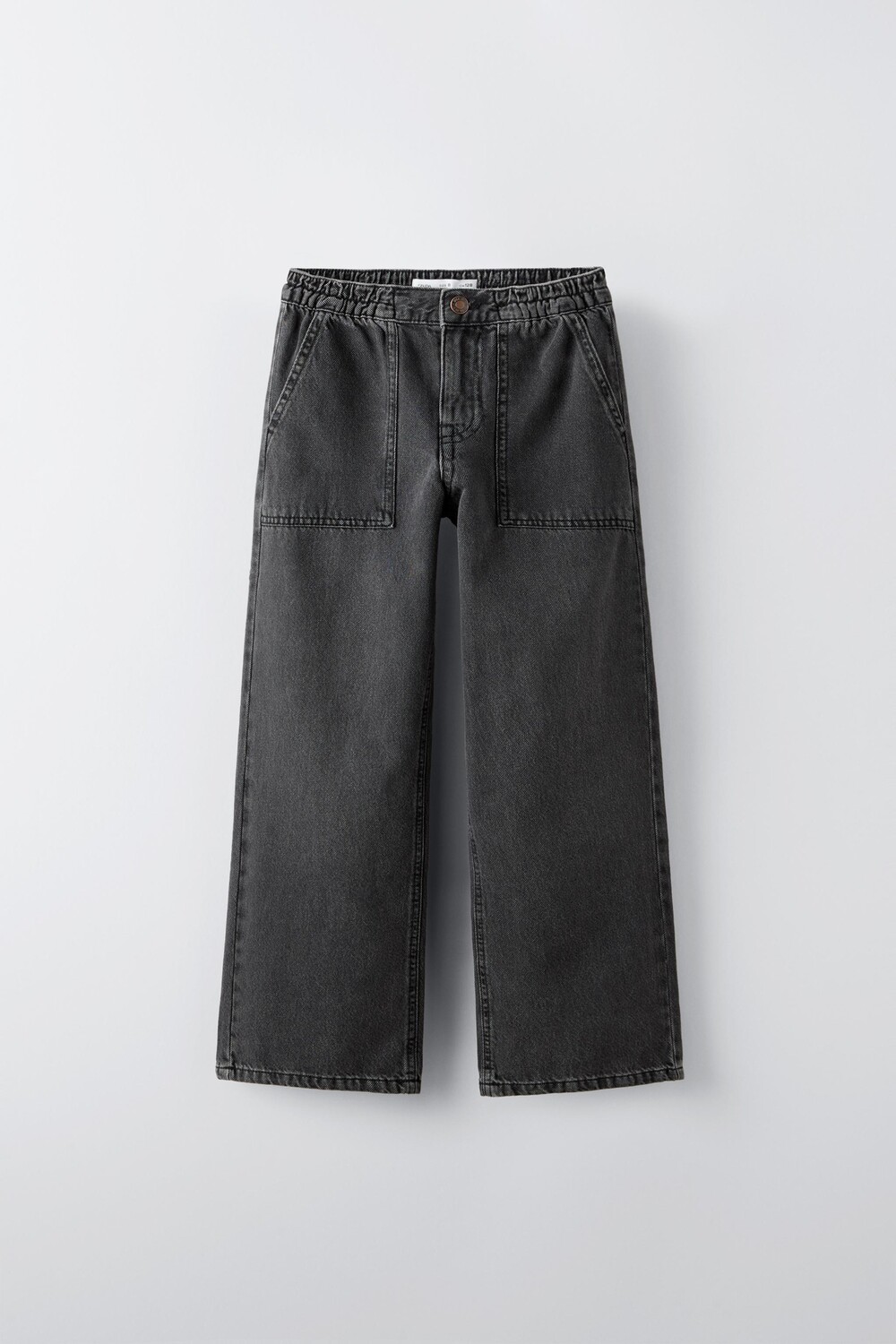

Струйные джинсы с карманами ZARA, черный