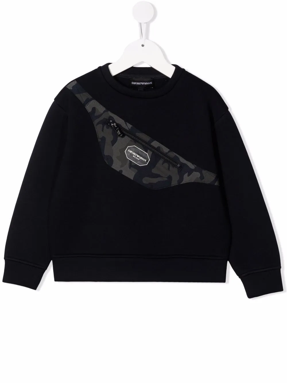 

Толстовка с логотипом Emporio Armani Kids, синий