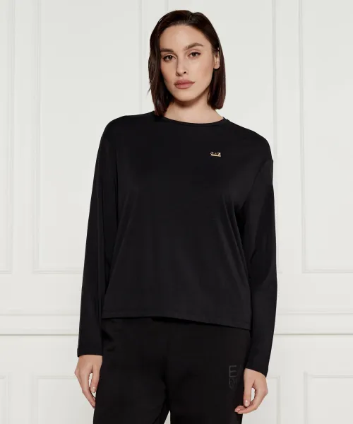 

Блуза Loose fit Ea7, черный