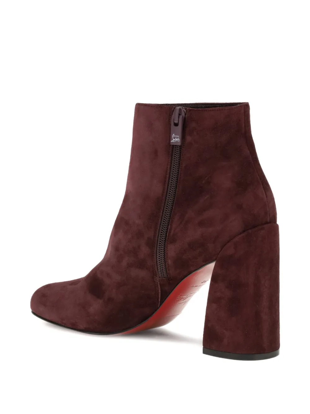 Ботильоны Jane 85 с молнией Christian Louboutin, красный — фото 4