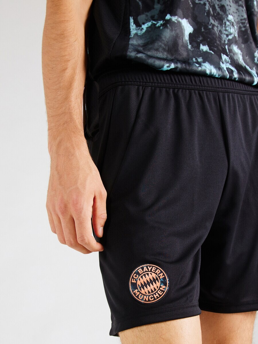 Шорты ADIDAS PERFORMANCE Regular Workout Pants FC Bayern München Away 24-25, черный — фото 3