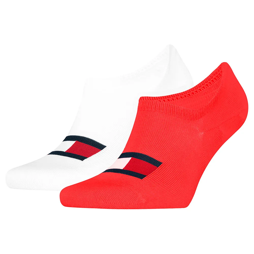 

Носки 2 шт Tommy Hilfiger Uni Footie Flag no show, красный