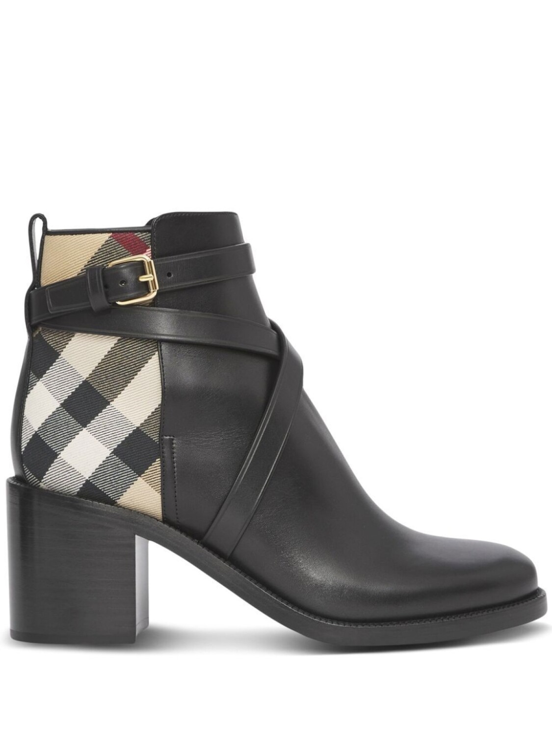 

Burberry ботильоны с отделкой House Check, черный