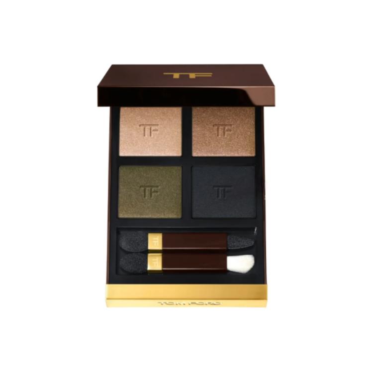 TOM FORD Тени для век TF Phantom 4 цвета легко растушевываются велюровые натуральные #47Olive Smoke/#48Peach Glamour — фото 2