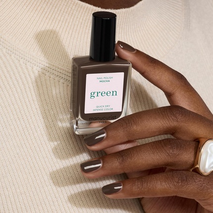 Лак для ногтей Green Mocha Dark Brown - Natural Classic Manucurist — фото 2