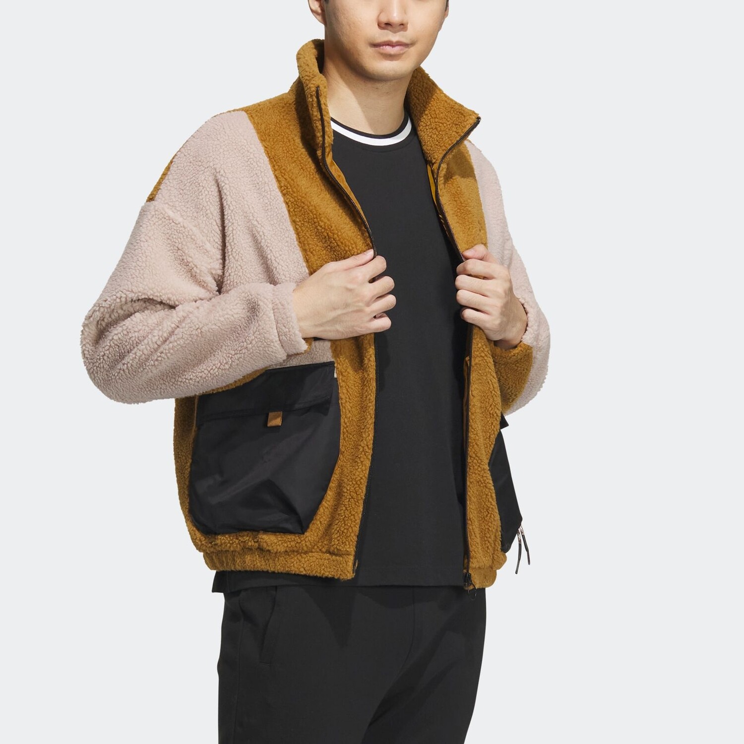Куртка мужская бронзовая Strata Adidas, цвет Bronze Strata — фото 4