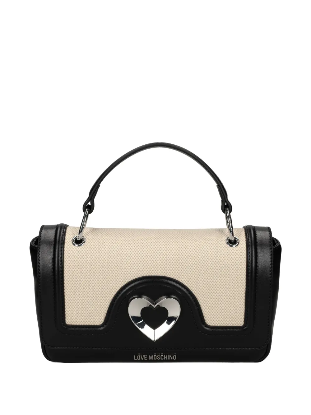 

Сумка-тоут в двух тонах Love Moschino, черный