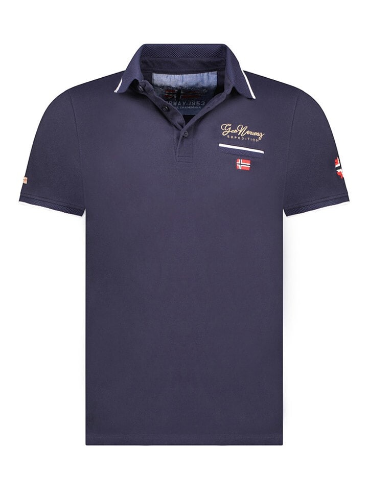 

Футболка поло Geographical Norway, темно-синий