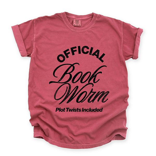 

Футболка женская с принтом Official book worm plot twists included Simply Sage Market, Crimson, Зеленый, Футболка женская с принтом Official book worm plot twists included Simply Sage Market, Crimson