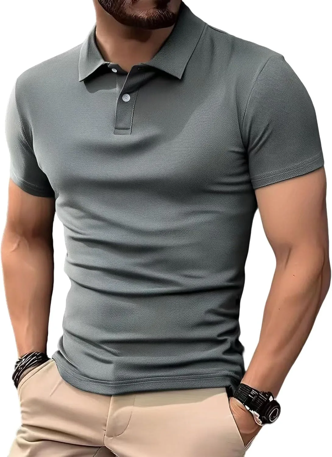 

Мужская рубашка для гольфа Casual с коротким рукавом