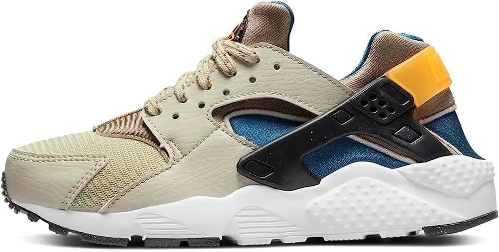 

Кроссовки Nike Boy Huarache Run G (Big Kid), Light Stone,Black,Marina,Kumquat