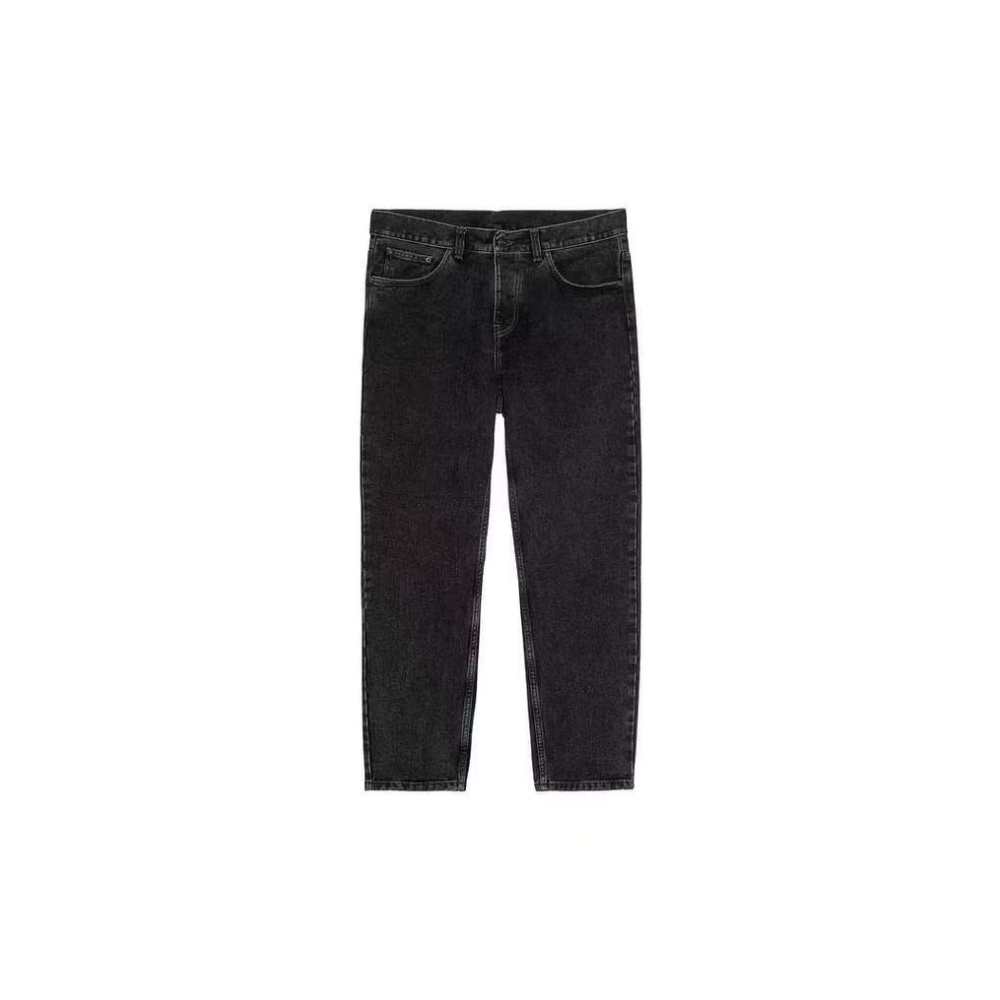 

Carhartt Wip Мужские джинсы, черные, средней длины, зауженные книзу