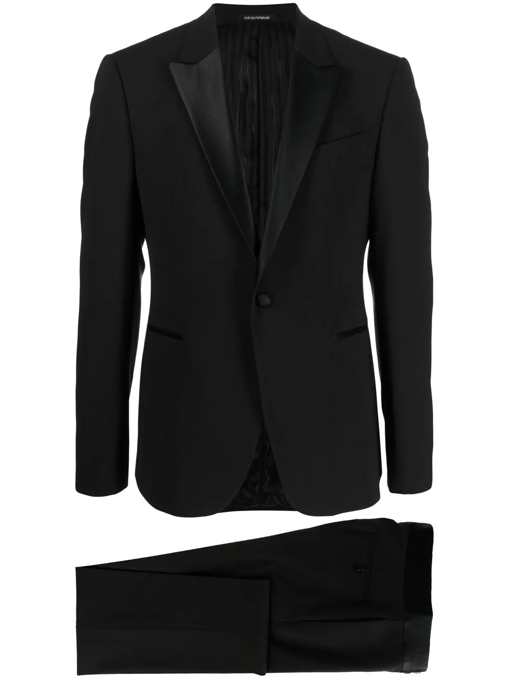

Костюм с однобортным пиджаком EMPORIO ARMANI, черный