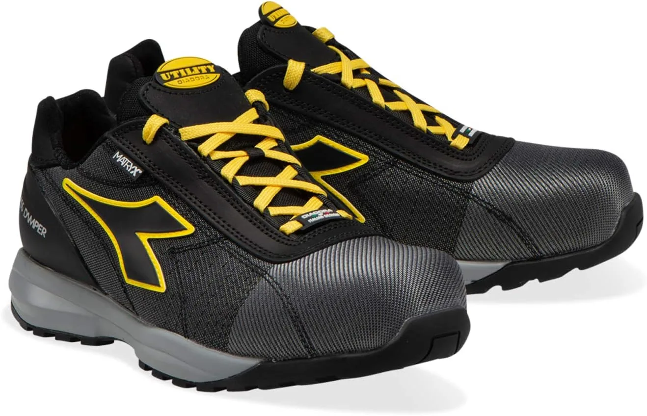 Мужские спортивные кроссовки Diadora MDS Matrix Low S3 HRO SRC, черный/серый — фото 4