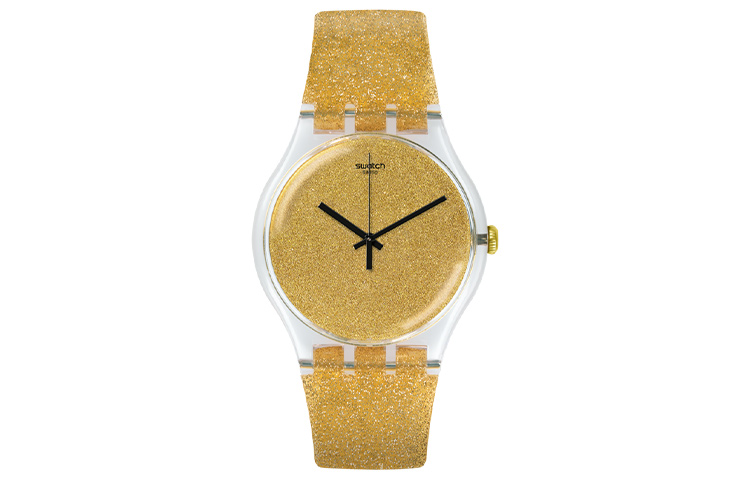 

Мужские часы 47,4 мм Yellow SUOK122 SWATCH, золотой