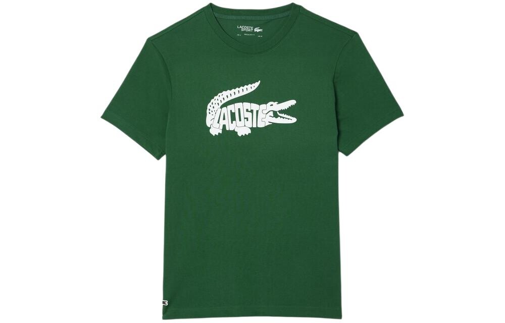 

Футболка мужская зеленая/белая Lacoste, зеленый/белый