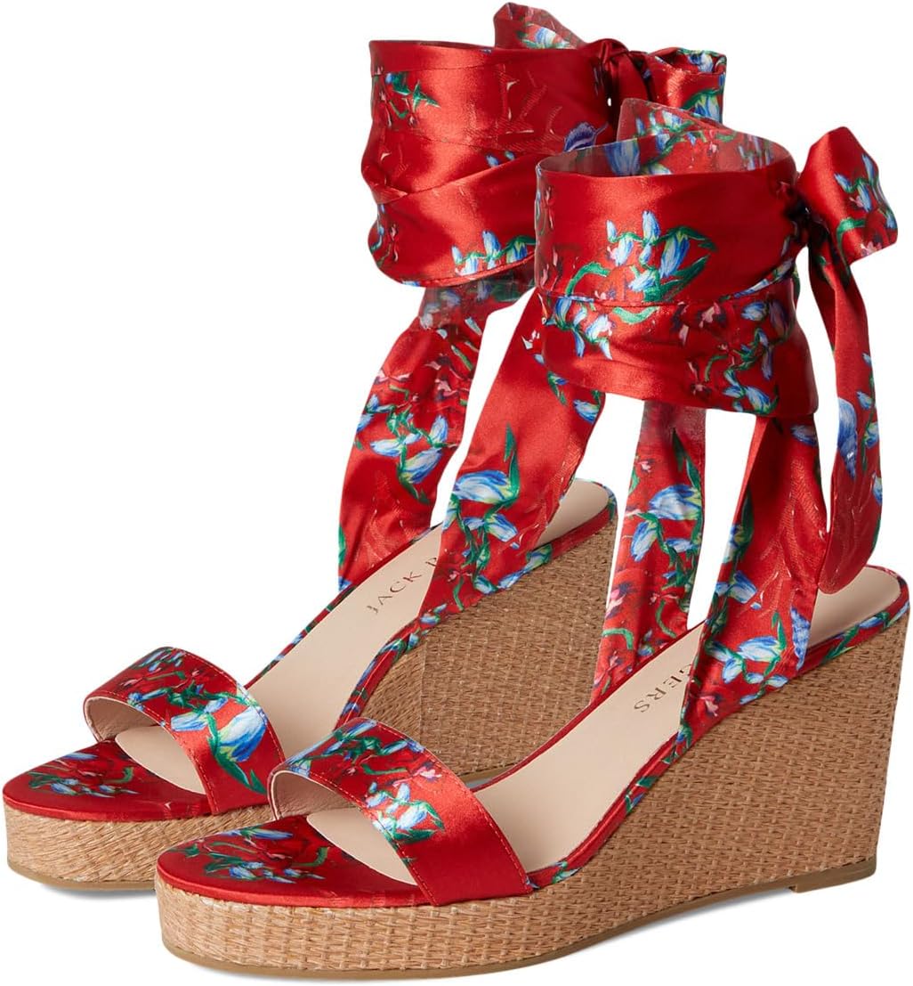 Туфли Jack Rogers Deirdre Scarf Wedge, цвет Fire Red Multi