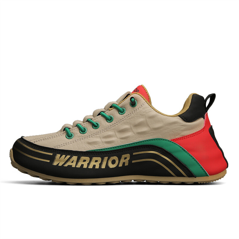 

Кроссовки мужские Lifestyle Shoes Men Low-Top Red Warrior, цвет Khaki black and red