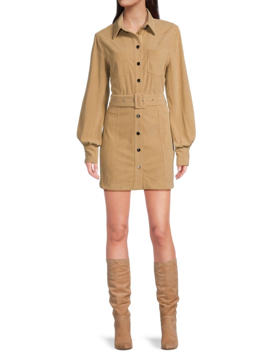

Платье-рубашка Sosi Corduroy Regular Mini Area Stars, желто-коричневый