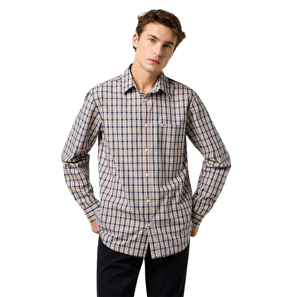 

Рубашка Wrangler 1 Pocket Regular Fit, серый
