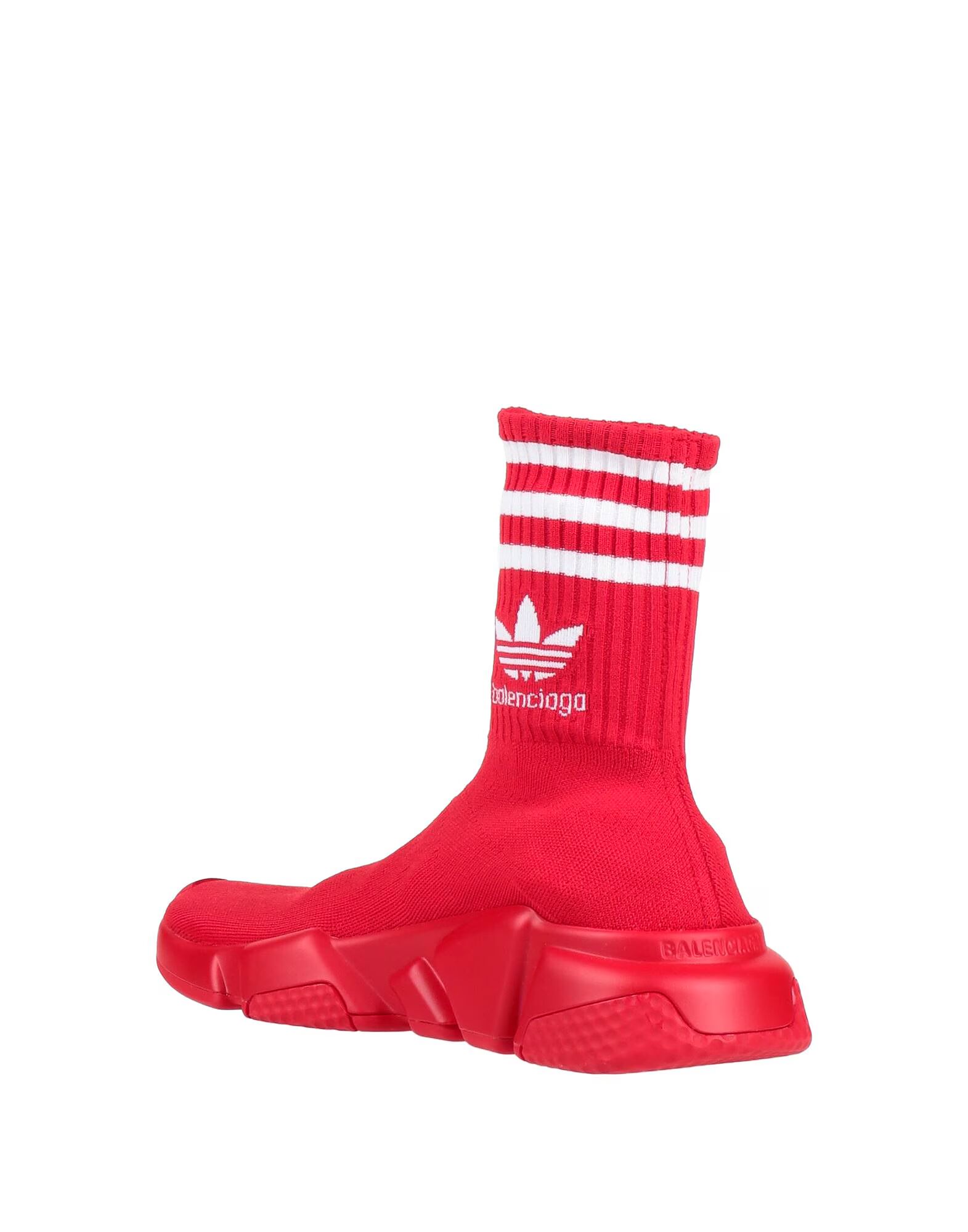 Кроссовки Balenciaga X Adidas Originals, красный — фото 3
