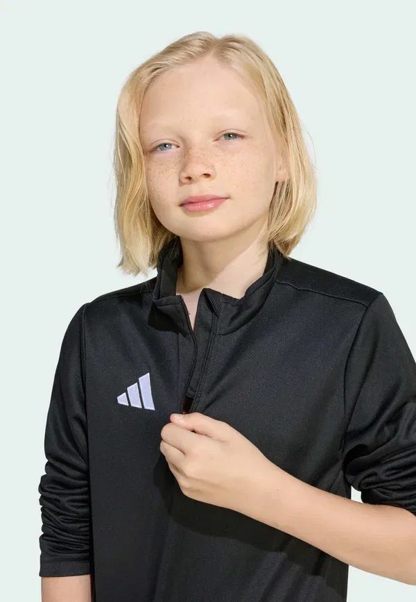 Тренировочная футболка Adidas Performance Entrada26, детская, с длинным рукавом, черно-белая — фото 3