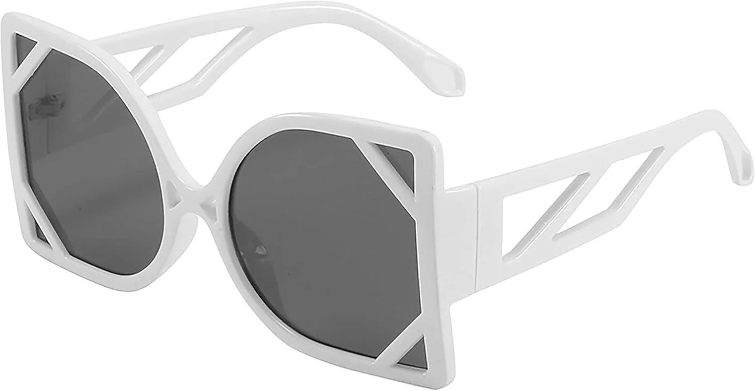 

Модные солнцезащитные очки с широкой квадратной оправой для женщин, обеспечивающие защиту от УФ-излучения, для вождения и в качестве очков для вождения Generic, B