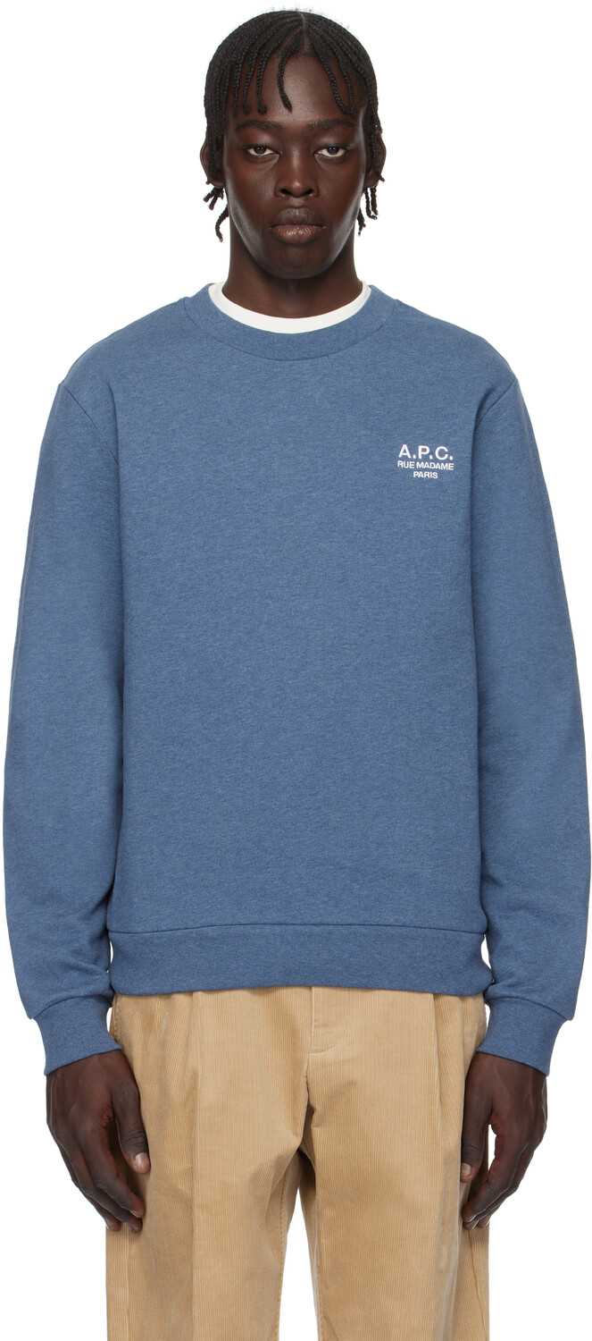 

Синяя стандартная толстовка «Rue Madame» A.P.C.
