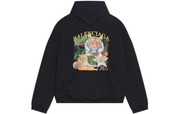 

Толстовка мужская Balenciaga Fbi Print, черный