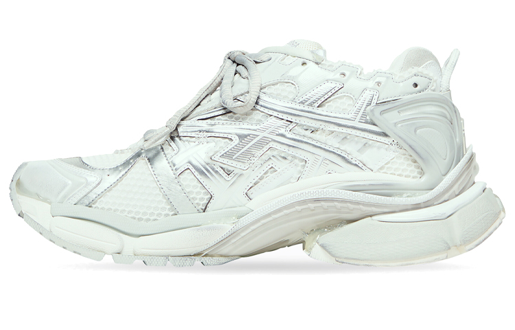 Кроссовки женские Balenciaga Runner Chunky, белый / серебряный