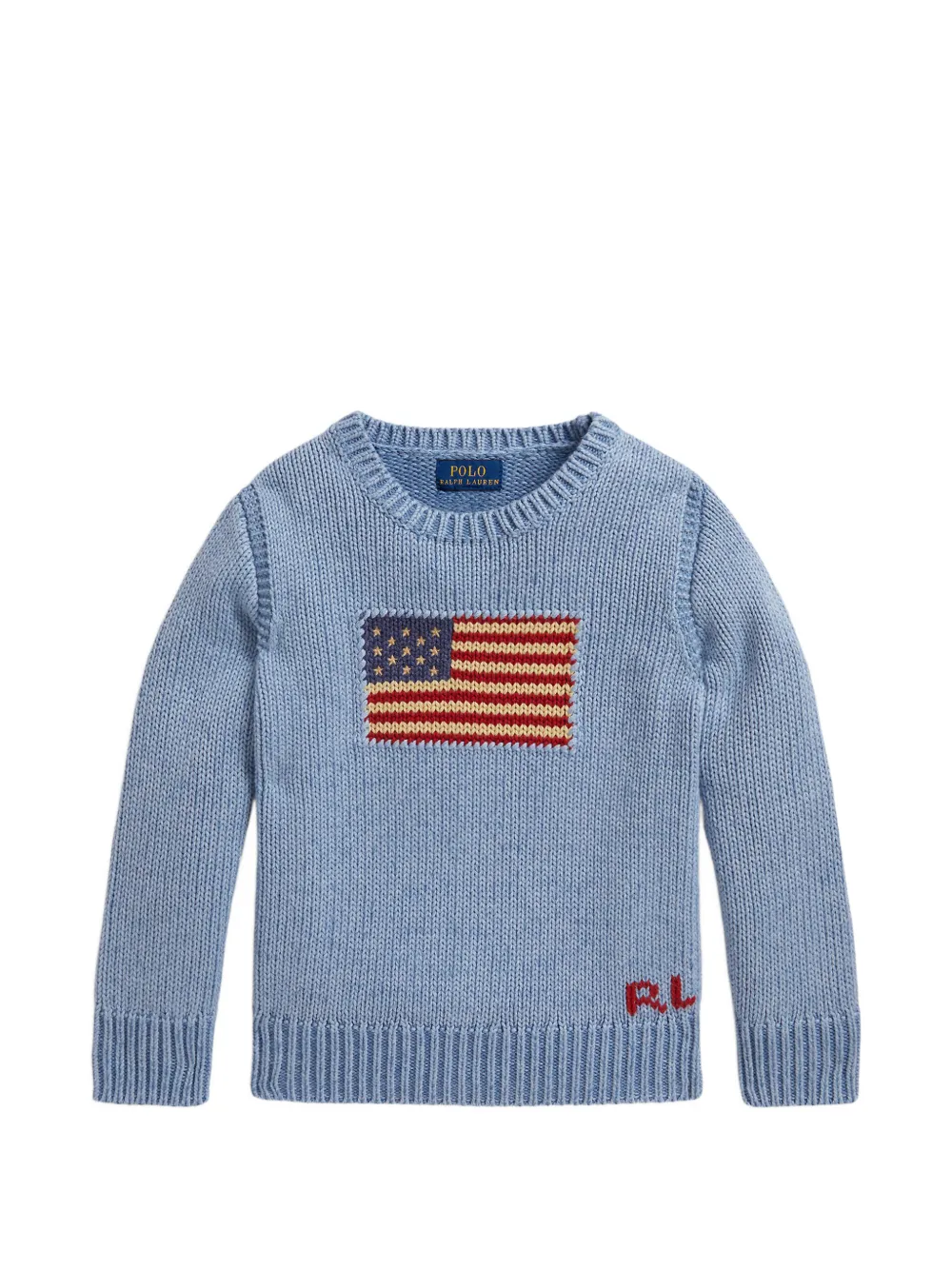 

Свитер с круглым вырезом Polo Ralph Lauren Kids, синий