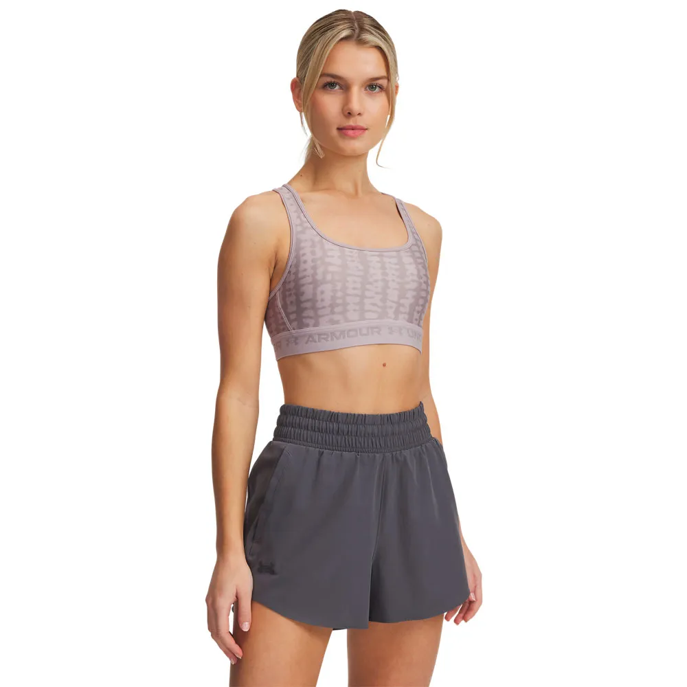 

Спортивный топ Under Armour Crossback Print medium support, серый