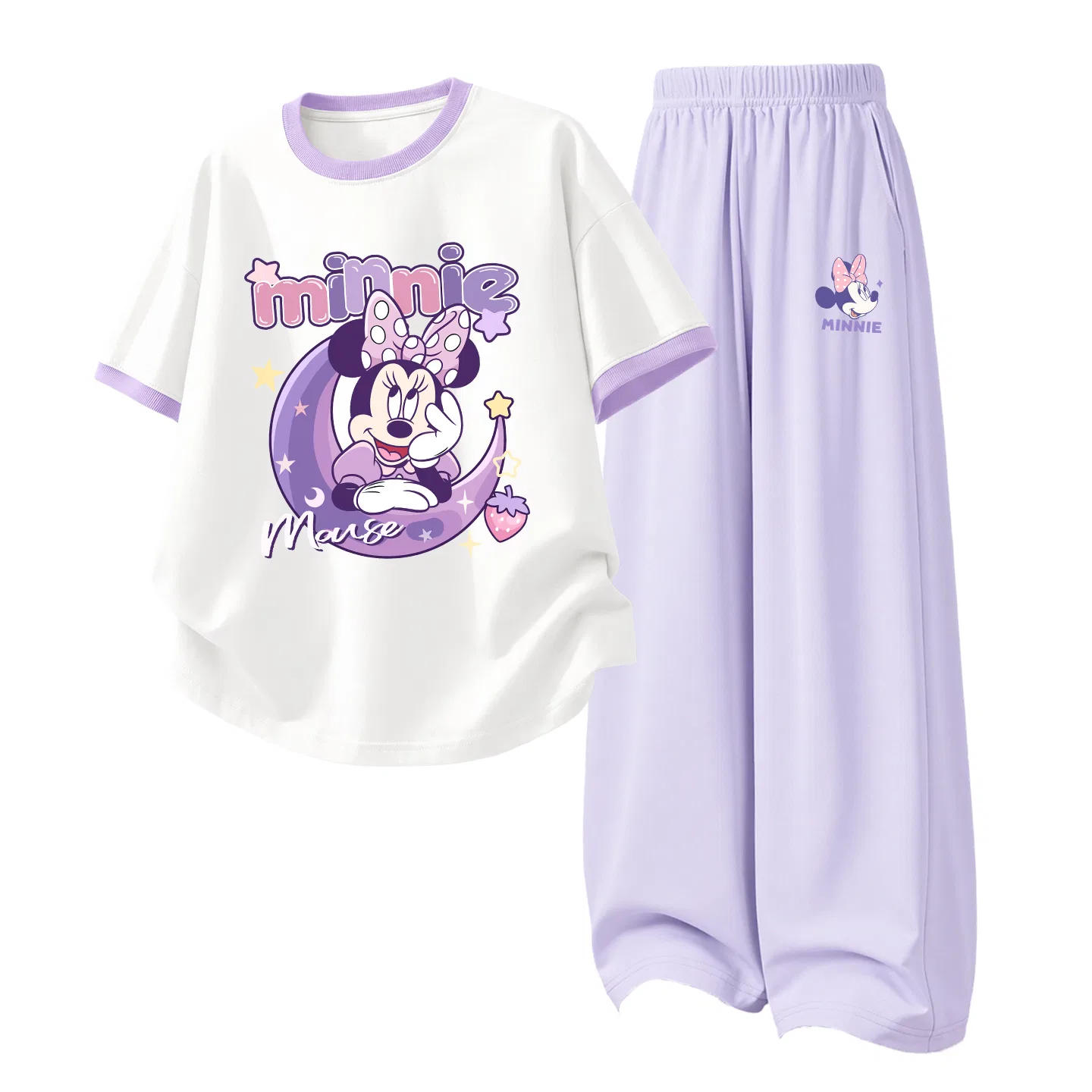 Спортивный костюм для детей Disney белый фиолетовый