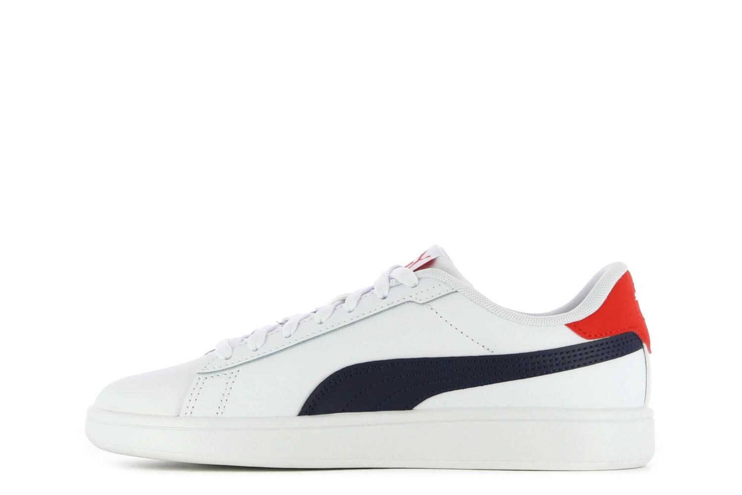 Кроссовки Smash 3.0 L Jr на шнуровке Puma, белый — фото 4