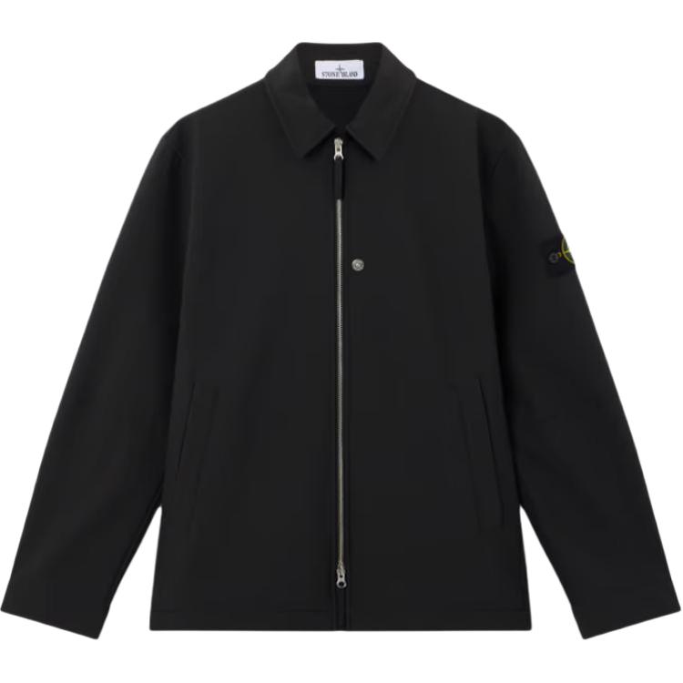 

STONE ISLAND Куртка с нашивкой-логотипом, Black