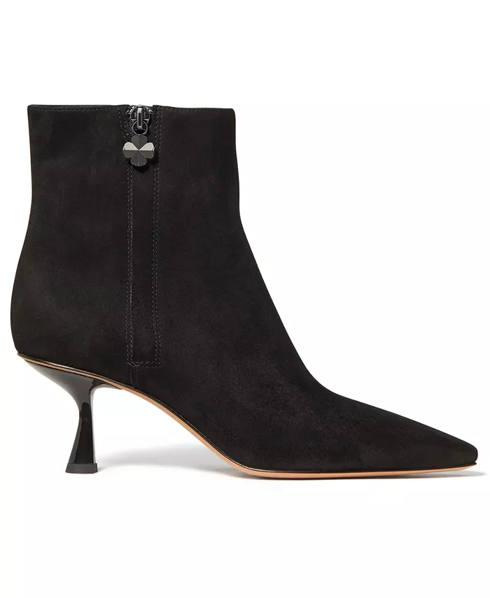 Женские ботильоны Adele Stiletto из замши Kate Spade New York, черный — фото 3