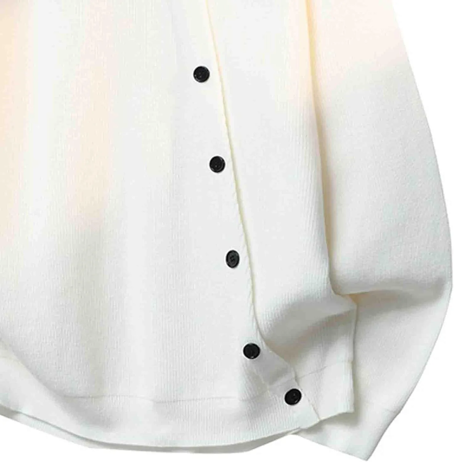 Мужской кардиган с длинным рукавом и воротником-стойкой, slim fit — фото 4