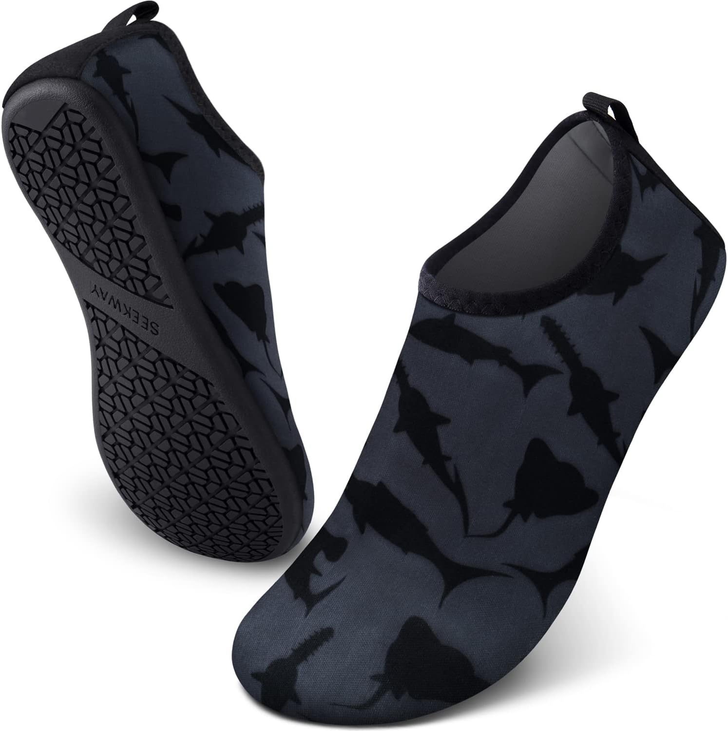 

Водные тапочки SEEKWAY, быстросохнущие акваноски, обувь для босых ног, легкое надевание, для пляжа, бассейна, плавания, реки, йоги, озера, серфинга, для женщин и мужчин, черные SK001