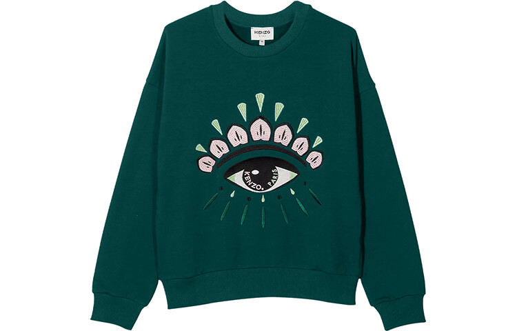 

Детская толстовка Kenzo, темно-зеленый