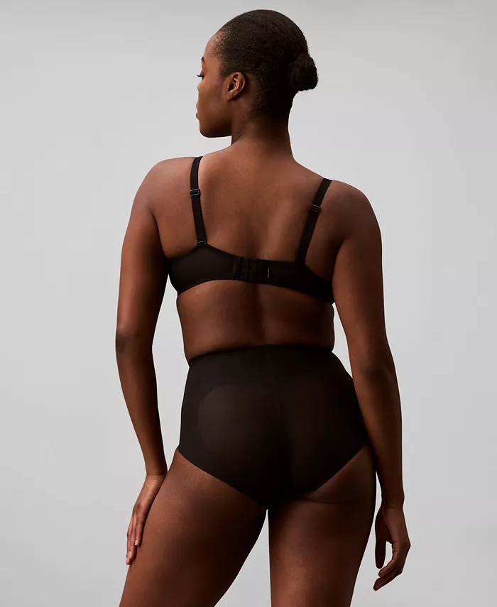 Женское утягивающее нижнее белье Stay-Put Firm Mesh Brief QF8166 Calvin Klein, черный — фото 2